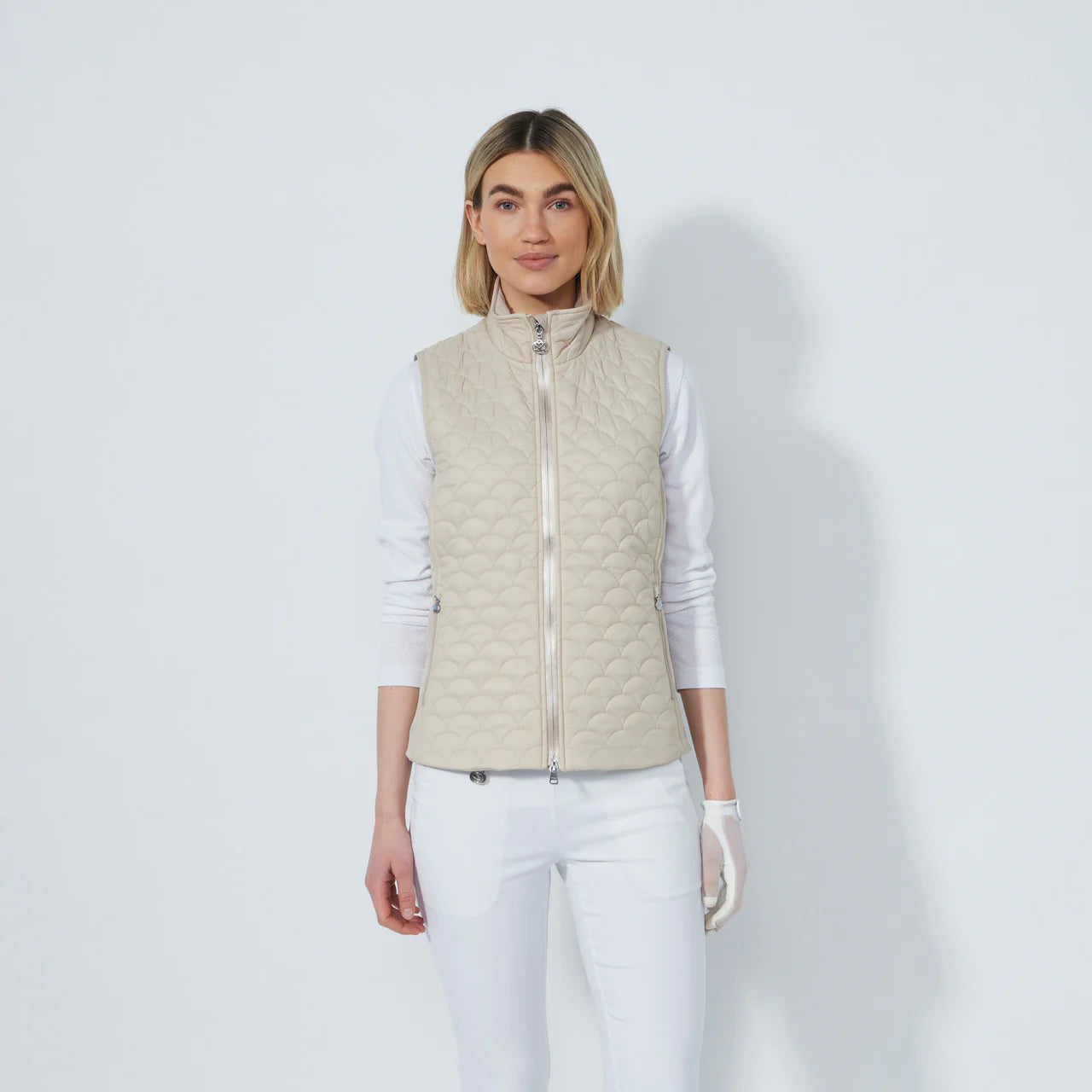 DS Quilt Raw Beige Padded Vest | Daily Sports