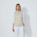 DS Quilt Raw Beige Padded Vest | Daily Sports