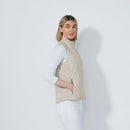 DS Quilt Raw Beige Padded Vest | Daily Sports