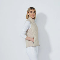 DS Quilt Raw Beige Padded Vest | Daily Sports