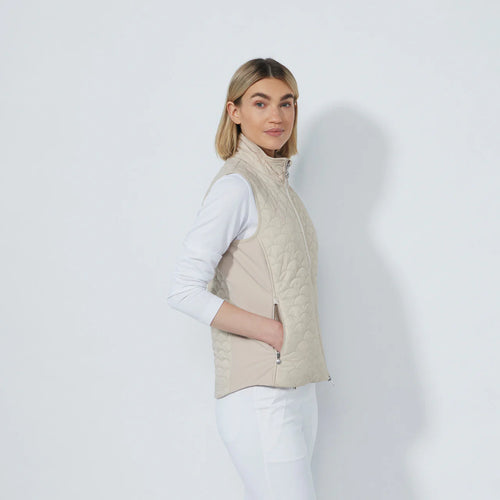 DS Quilt Raw Beige Padded Vest | Daily Sports