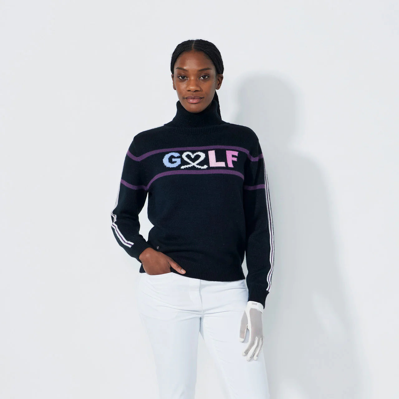 DS LOGO ROLL-NECK PULLOVER | DAILY SPORTS