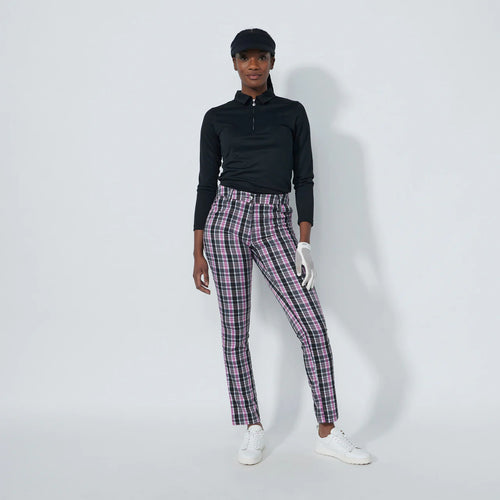 DS GOLF BLACK PLAID PRINT PANTS 32" | DAILY SPORTS
