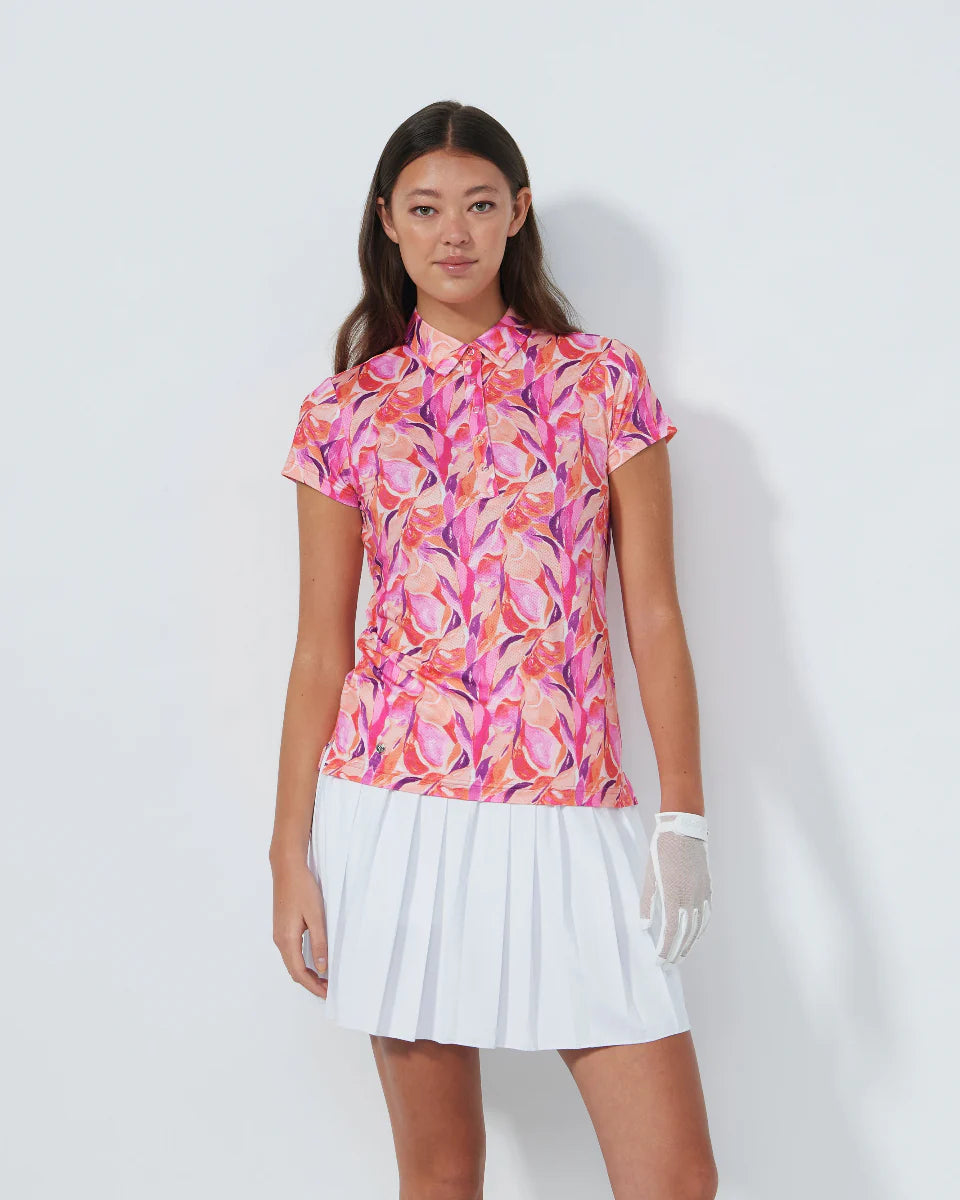 SHEER MOTION CAPSLEEVE POLO SHIRT | DAILY SPORTS