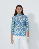 BREEZE JAGUAR 3/4 SLEEVE MESH POLO SHIRT-DAILY SPORTS