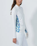 BREEZE WHITE LONG SLEEVE HALF NECK TOP- DAILY SPORTS