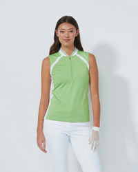 Sculpt Bitter Lemon Sleeveless Sleeve Polo-Daily Sports