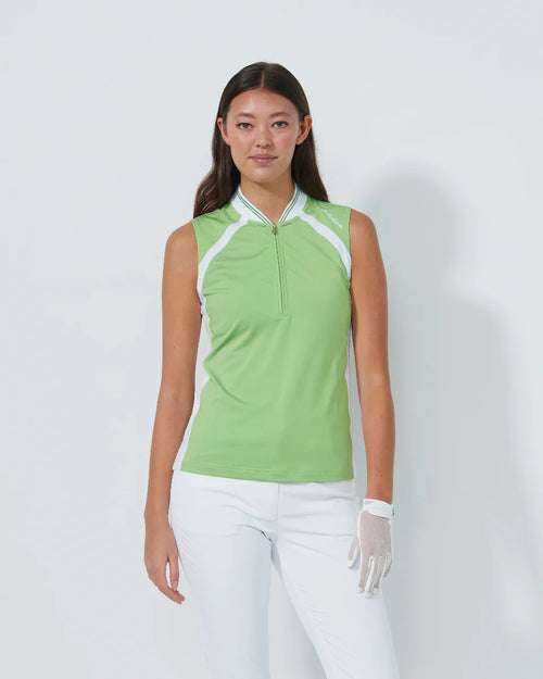 Sculpt Bitter Lemon Sleeveless Sleeve Polo-Daily Sports