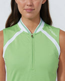 Sculpt Bitter Lemon Sleeveless Sleeve Polo-Daily Sports