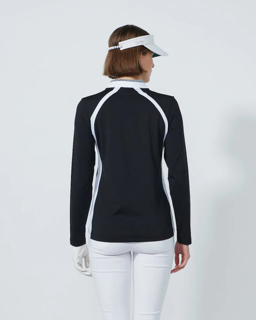 SCULPT BLACK LONG SLEEVE POLO DAILY SPORTS