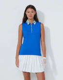 JAGUAR PRINT COLLAR SLEEVELESSPOLO SHIRT | DAILY SPORTS