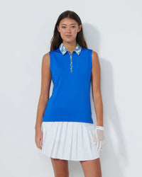 JAGUAR PRINT COLLAR SLEEVELESSPOLO SHIRT | DAILY SPORTS