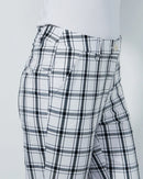 GOLF PLAID BLACK WHITE ANKLE PANTS DAILY SPORTS