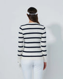 MADALENE NAVY WITE STRIPE PULLOVER | DAILY SPORTS