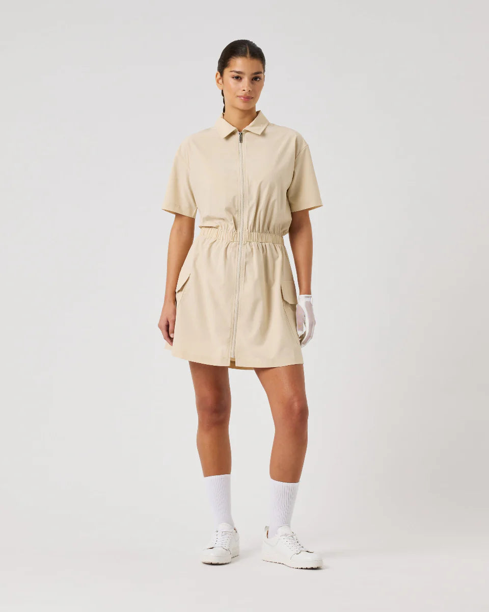 Acerra Dark Navy Short Sleeve Dress-Daily Sports