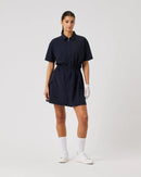 Acerra Dark Navy Short Sleeve Dress-Daily Sports