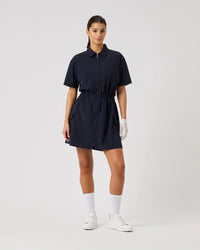 Acerra Dark Navy Short Sleeve Dress-Daily Sports