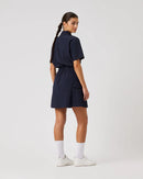 Acerra Dark Navy Short Sleeve Dress-Daily Sports