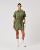 Acerra Dark Navy Short Sleeve Dress-Daily Sports