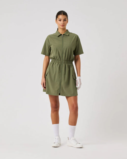 Acerra Dark Navy Short Sleeve Dress-Daily Sports