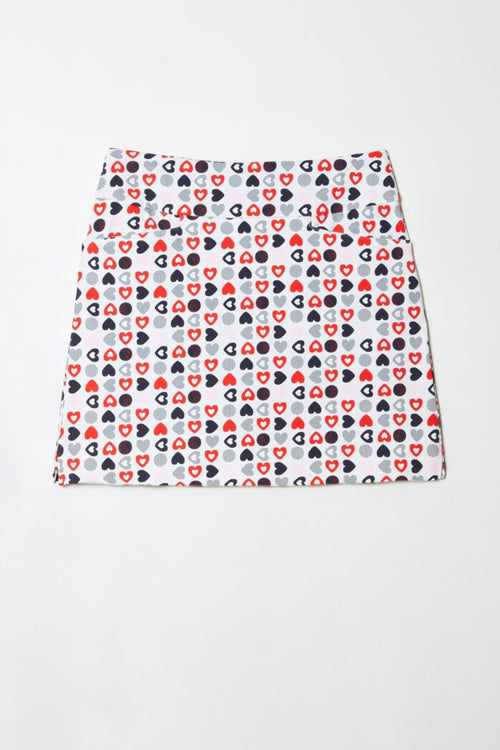 HEARTS AIRSPUN VENTED SKORT-SWING CONTROL