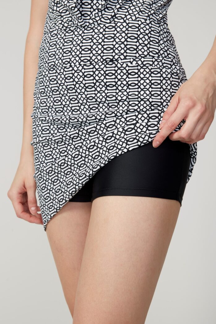 BLACK KEYS VENTED VELOCITY SKORT-SWING CONTROL