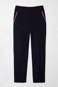 CONTRAST BACK-STRIPE VENTED TECHNO ANKLE PANT
