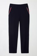 CONTRAST BACK-STRIPE VENTED TECHNO ANKLE PANT