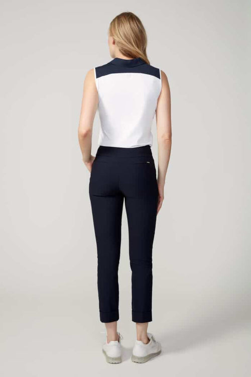 ARMANI TWILL CUFFED ANKLE PANT