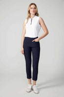 TEXTURED TECHNO JACQUARD VENTED ANKLE PANT