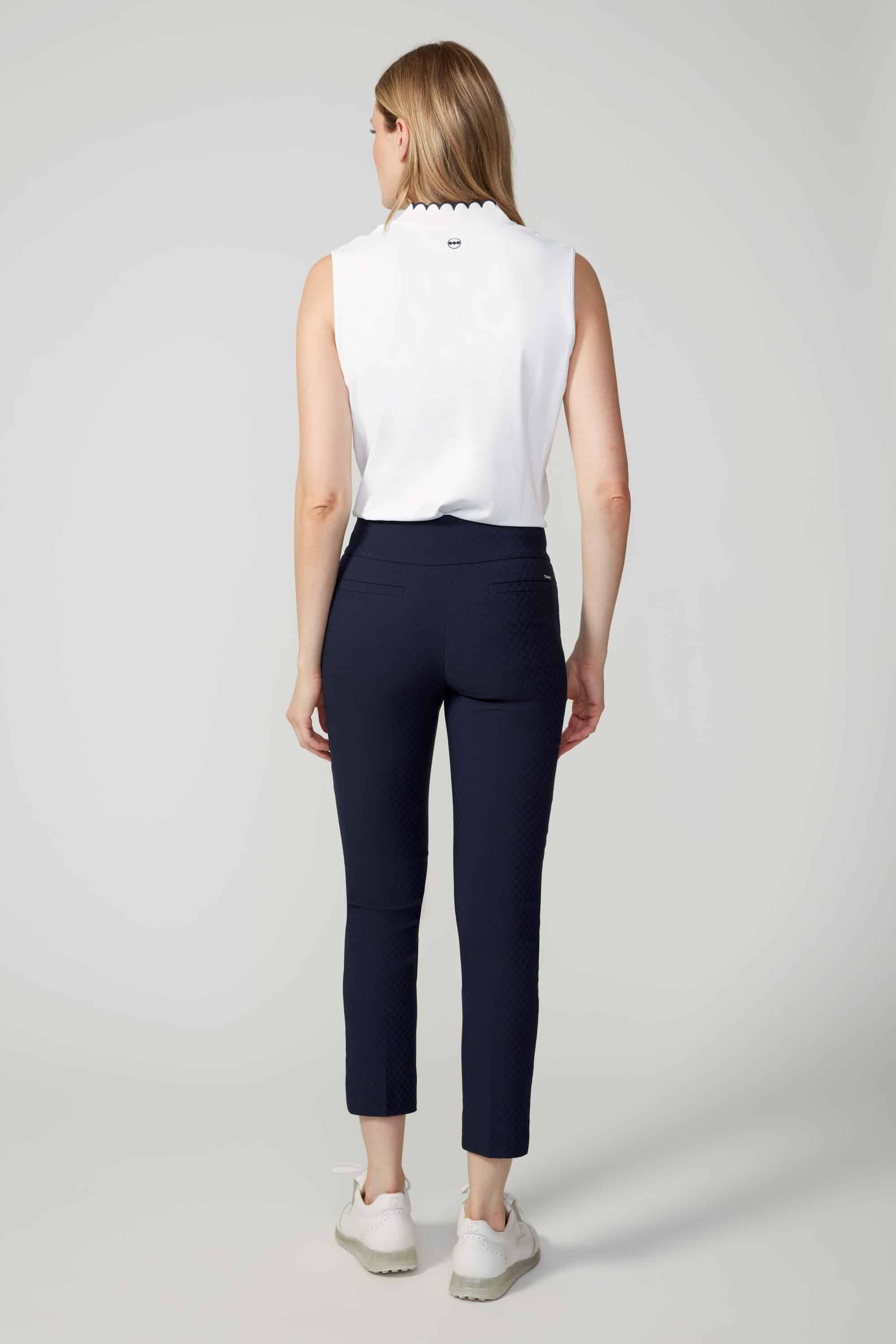 TEXTURED TECHNO JACQUARD VENTED ANKLE PANT