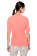 SOLID SHORT-SLEEVE V-NECK VELOCITY POLO-SWING CONTROL