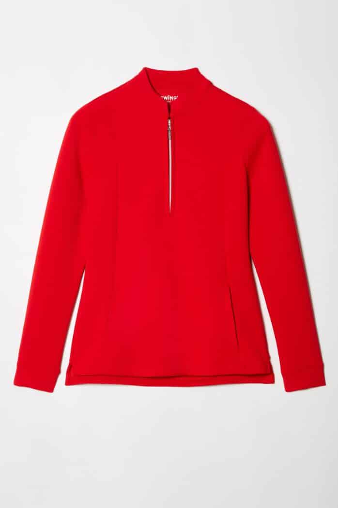 SOLID LONG-SLEEVE ZIPPERED SCUBA TOP-SWING CONTROL