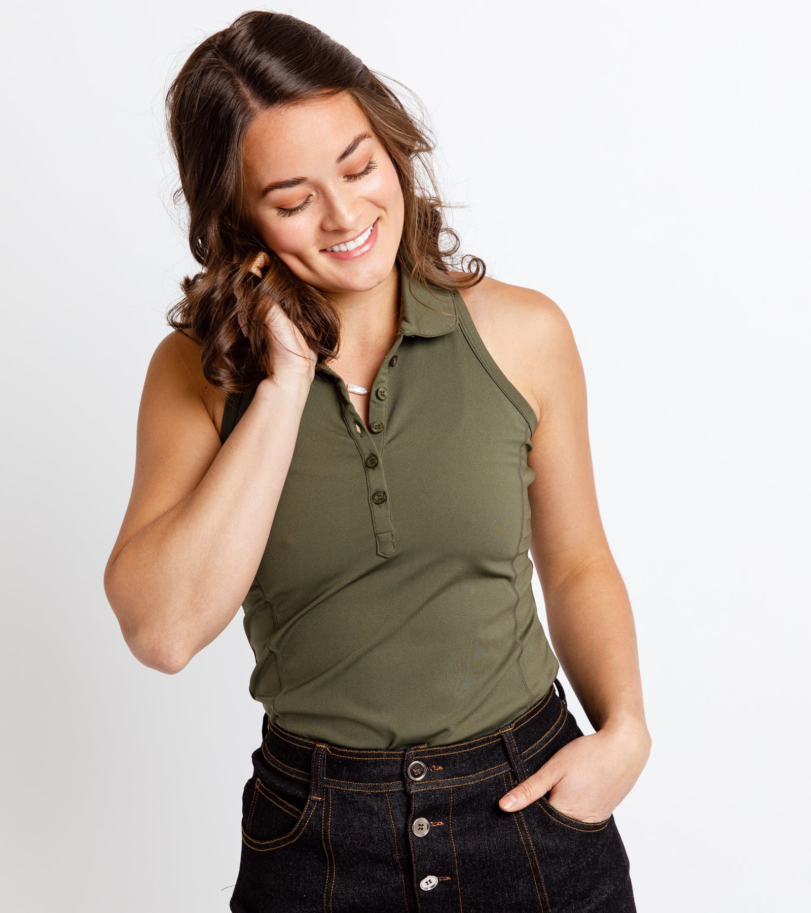 COEUR Sleeveless Polo CALLIOPE GOLF