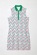 GREEN HEARTS SLEEVELESS VELOCITY DRESS | SWING CONTROL