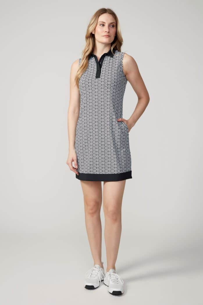 BLACK KEYS SLEEVELESS VELOCITY DRESS