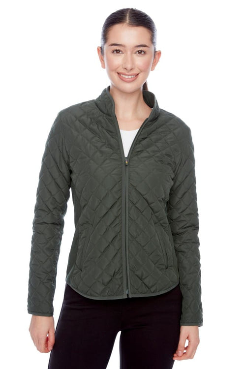 SOLID QUILTED/RIB JACKET