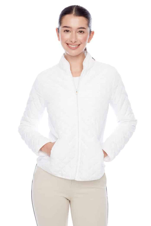 SOLID QUILTED/RIB JACKET