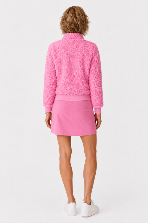 Danni Bomber Jacket - Canyon Blush Sherpa AMY SPORT