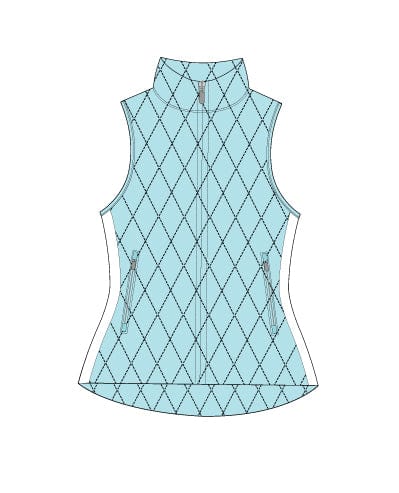 AJ Vest - Mint Mirage Quilted AMY SPORT