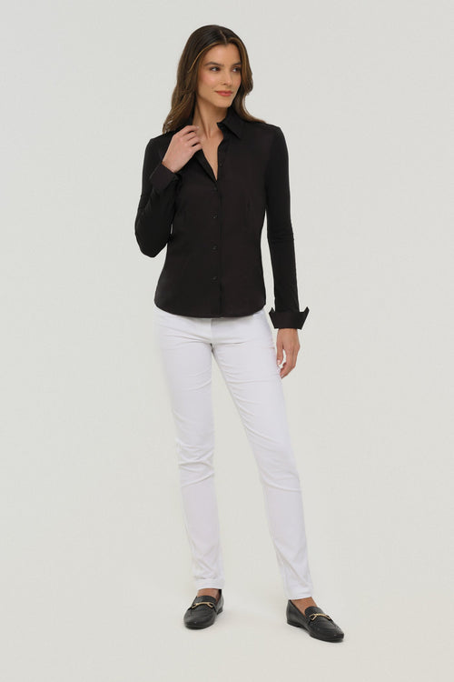 Alida Button Down Poplin Shirt | ANATOMIE
