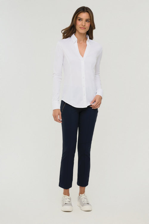 Nikki Longsleeve Pique Shirt | ANATOMIE