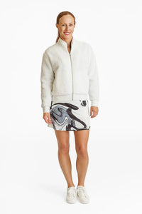 DANNI BOMBER JACKET- COTTON SHERPA | AMY SPORT
