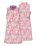 Course To Cocktails Sleeveless Dress - Sunrise Bloom AMY SPORT
