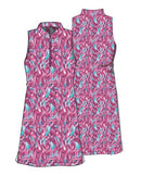 Course To Cocktails Sleeveless Dress - SUNSET BLOOM