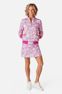 Danni Bomber Jacket - Sunrise Bloom Qulted  AMY SPORT