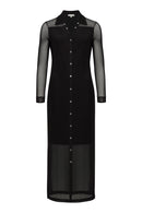 Colette Mesh Overlay Dress | ANATOMIE