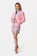Danni Bomber Jacket - Canyon Blush Sherpa AMY SPORT