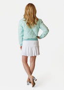 Danni Bomber Jacket - Mint Mirage Quilted AMY SPORT