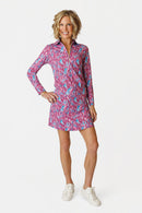 Marisa Pleated Skort - Sunset Bloom AMY SPORT